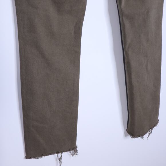 MOTHER Rascal Ankle Step Fray Jeans Capers High Waisted 5 Button Women's 27 - Picture 8 of 12